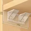 Soporte de estante, Clavija para estante, Pie de soporte adhesivo para armario de ropero, Escuadra triangular para estante, Almacenamiento