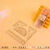 Conjunto Especial de Régua para Exame IELTS para Alunos do Ensino Fundamental e Médio, Conjunto Completo de Ferramentas de Desenho para Preparação de Exame, Conjunto de Régua para Estudantes de 4 Peças