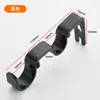 Soporte de pared de doble curva para barra romana al por mayor transfronterizo, marco de soporte base para cortina lateral, accesorios universales para barra de cortina