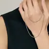 Collar de Cadena con Cuentas de Galaxia para Mujer, Cadena Sencilla, Estilo Básico, Versátil para el Uso Diario, Collar en Capas de Accesorios Transfronterizos