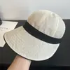 Sombrero de Sol de Estilo Japonés de Ala Ancha Exportado Que Hace que la Cara Parezca Más Pequeña, Sombrero de Pescador Ligero de Lino Sintético para Cola de Caballo, Protección UV para Verano