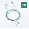 Pulsera de Calcedonia de Hierba Acuática Directo de Fábrica Tobillera para Mujer Diseño de Nicho Ins Sentido de Diseño Pulsera Regalo para Novia Estilo Mori Simple