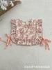 Babador Original de Renda para Bebê Menino e Menina com Gola de Babado Floral de Algodão Puro, Avental Anti-Vômito