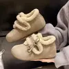 Nova coleção de inverno 2026 para mulheres: Sapatos estilo Birkenstock com 5cm de aumento de altura, forrados com fleece, espessados e quentes, sapatos de algodão fofos e versáteis