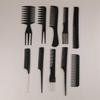 Pente de cabelo novo simples de 10 peças dez pente de cabelo combinação conjunto barbearia loja pente de corte de cabelo
