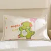 Funda de Almohada de Dibujos Animados Algodón Puro Paquete Individual 100 Gasa de Algodón Funda de Almohada para Niños Par Cubierta Protectora para Núcleo de Almohada 35X55