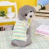 Chaleco Rayado para Mascota Delgado Oso de Peluche Bichón Pomerania Cachorro Pequeño Ropa para Gato Primavera y Otoño 23 Chaleco Rayado Floral Colorido