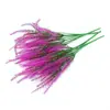 Lavanda simulação pastoral decorativo verde planta decorativa flor de plástico simulação buquê simulação planta vaso de flores atacado