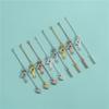 Cadena de Extensión de Plata de Ley S925 Chapada en Diamante Tira de Cadena de Extensión de Corazón Accesorios de Cola de Cadena Ajustable para Collar DIY