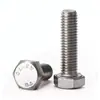 En stock tornillos de hexágono exterior de rosca completa DIN933 M3-M18 tornillos de hexágono exterior tornillos de acero inoxidable 304
