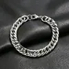 Pulsera boutique europea y americana transfronteriza de venta caliente personalizada para hombre acero titanio chapado al vacío cuadrado oro accesorios para hombre