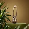 Figura de Mono del Zodiaco de Latón Mono de Brazos Largos de Latón Mono de Cobre Colgante de Mono Mini Lindo Regalo
