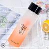 Taza de agua para hombre, taza de vidrio para mujer, taza portátil de verano simple esmerilada, pequeña, fresca, Mori, creativa, personalizada, taza de té de moda