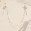 Cadena para el cuerpo de cinco puntas con borlas sexy exagerada transfronteriza accesorios para mujer moda europea y americana multicapa cadena para el pecho de strass cadena para el pezón