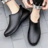 Botas de Lluvia Bajas para Hombre, Caña Corta de Verano Antideslizantes Impermeables Botas de Trabajo de Chef Forradas de Lana Resistentes al Desgaste para Obra Zapatos de Goma Ligeros