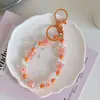 Nuevo Llavero de Lazo con Cuentas Trébol de Cuatro Hojas de la Suerte Colgante para Funda de Teléfono Móvil Colgante Decorativo Lindo para Mochila Venta al por Mayor