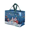 Bolsa de Natal Não Tecida Spot 2025 Personalizada Laminada Grande Sacola de Compras Sacola de Embalagem Sacola de Presente Atacado