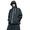 Roupa de Proteção Solar Anti-ultravioleta para Homens e Mulheres Verão Respirável Solta Cardigan com Capuz de Proteção Solar Casual Conjunto de Duas Peças Roupa de Casal para Exterior