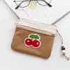 Parche Bordado de Toalla de Fruta de Dibujos Animados Parche Bordado de Cereza Fresa Estilo Lindo Decoración de Ropa Parche para Coser