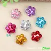 Estojo de Celular com Coração de Glitter Florido Acessórios de Cabelo DIY Acessórios de Resina Cola Cremosa Gravata Borboleta Adorno de Cinco Pétalas Pacote de Material para Presilha de Cabelo