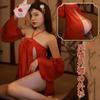 Cheongsam Clásico Dinastía Han Lencería Sexy Pasión Cama Encanto No Necesita Quitar Entrepierna Vientre Pijamas Uniforme de Mujer 7060