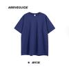 Camiseta de Algodón de 260g para Hombre, Edición Grande de Moda Nacional, Estilo Hombro, Juvenil, Ocio, Deportes, Holgada, Manga Corta, Pesada