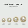 Botones de Metal con Pedrería y Perlas de Alta Gama Estilo Corte para Abrigos, Suéteres, Chaquetas de Mujer Botones para Traje Botones Decorativos de Piel