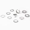 Anillo Transfronterizo de Venta Caliente Moda Gota de Aceite Anillo de Serpiente Abierto Cadena Trenzada Personalizada Combinación de Perlas Juego de 10 Piezas