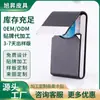 Portatarjetas de Negocios Grande de Acero Inoxidable y Cuero con Letras de Logotipo Personalizado Caja para Tarjetas de Presentación Bolsa para Tarjetas de Presentación