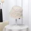 Chapéu Texturizado Estilo Japonês Personalizado para Mulheres, Chapéu Bucket Casual Versátil para Primavera e Verão, Chapéu Cloche de Cor Sólida com Proteção Solar Tendência