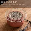 Estufa Eléctrica de Cerámica para Té, Calentador de Té, Cafetera de Té, Hervidor de Agua, Dispositivo para Preparar Té, Calentamiento por Cable Eléctrico, Estufa para Preparar Té, Juego de Tetera y Tetera de Arcilla Púrpura