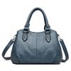 Bolsa Feminina Transfronteiriça 2023 Nova Bolsa de Mão de Moda em Couro Macio Casual Versátil Grande Capacidade Transversal de Ombro Portátil