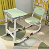 Mesas e Cadeiras Espessadas para Alunos do Ensino Fundamental e Médio, Ajustáveis em Altura, Adequadas para Salas de Aula Escolares, Aulas de Treinamento e Aulas de Reforço, Mesas e Cadeiras de Estudo para Crianças