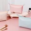 Nueva bolsa de bolas de masa hervida con forma de corazón, bolsa de cosméticos impermeable, bolsa de lavado, bolsa de almacenamiento de mano conveniente, bolsa de cosméticos de color caramelo, venta al por mayor