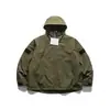 Ropa Vintage 2025 Invierno Nuevo Retro Japonés Color Sólido Decorado con Velcro Chaqueta de Algodón con Capucha Tres en Uno