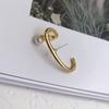 Pendientes de Perla Europeos y Americanos para Mujer Pendientes Lineales Retro Estilo Frío Minimalista Ins Pendientes de Nicho Joyería Mismo Estilo que las Estrellas