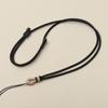 Cordón colgante para collar, cuerda dorada con nudo de piña, cera de jade, cuerda ajustable para joyería, cuerda para el cuello DIY