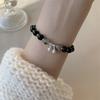 2022 Nova Pulseira Sino Obsidiana feminina design de nicho simples branco pulseira de namoradas pulseira retrô atacado