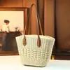 Bolsa de Playa Casual Nicho 2026 Artística Nueva Original Estilo Pastoral Gran Capacidad Hecha a Mano Tejida Bolso Tote de Hombro para Mujer