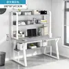 Mesa de escritorio para computadora para uso doméstico, estantería simple para dormitorio de estudiante, escritorio integrado para estudio y escritura, escritorio para oficina de casa de alquiler