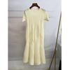 Vestido sanzhai clássico plissado feito à mão para mulheres, verão, novo design, saia botão de flor, solto, plus size, saia modeladora