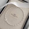 Collar de Perlas Mariposa con Gradiente Blanco Nácar para Mujer, Diseño de Nicho Elegante y Moderno