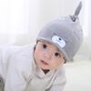 Gorro de Punto de Dibujos Animados para Bebé Gorro de Algodón para Bebé Gorro de Cola Larga para Bebé