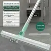 Vassoura Mágica Telescópica para Casa Banheiro Rodo de Chão, Rodo para Vaso Sanitário, Rodo de Silicone para Limpeza de Vidro Janela