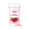 Suplemento Probiótico Íntimo Feminino OEM Marca Própria Probióticos de Cranberry Comprimidos Fábrica de Origem GMPC Transfronteiriço