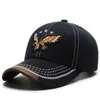 Procesamiento de Fábrica Gorras de Béisbol para Hombre y Mujer de Primavera y Otoño Algodón Poliéster Sarga Bordado Águila Pareja Visera Protector Solar