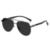 Novos Óculos de Sol Polarizados de Metal de Alta Definição para Homem, Óculos de Estilo Fashion de Alta Qualidade, Óculos de Visão Noturna, Óculos de Sol com Proteção Solar