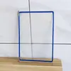 Soporte de Exhibición Magnético de Páginas Abatibles A4 10 Páginas Soporte de Documentos para Montar en Pared Carpeta para Hoja de Instrucciones de Operación de Taller Bolsa Insertable Transparente