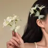2026 Nuevo ModeloGardenia Brillo de VeranoAtmósfera de Primavera y Verano Pinza para el Cabello Floral Nuevo Estilo Chino Elegante Accesorio para el Cabello para Mujeres