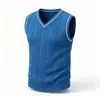Chal de hombre nuevo transfronterizo 2026, sin mangas casual talla grande ropa de hombre, chaleco suéter de cuello en V de comercio exterior, camiseta básica para hombre